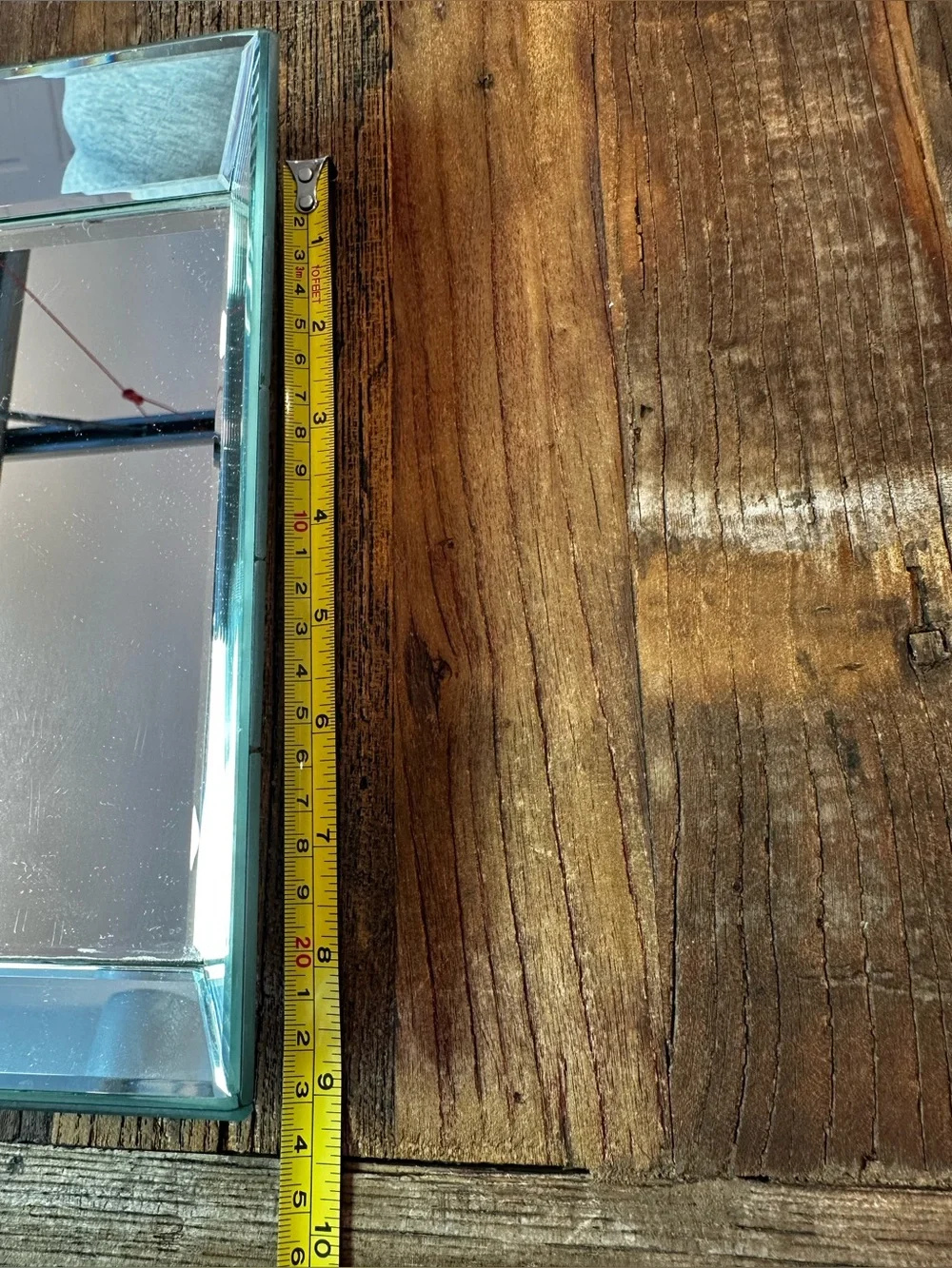 Square Mirrored Vanity Tray - Silver - Picture 4 of 6